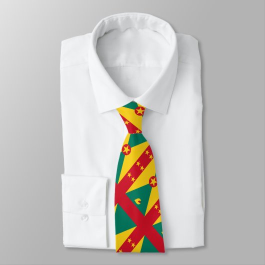 Vlag van Grenada Stropdas (Gebonden)
