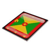 Vlag van Grenada Tegeltje (Zijkant)