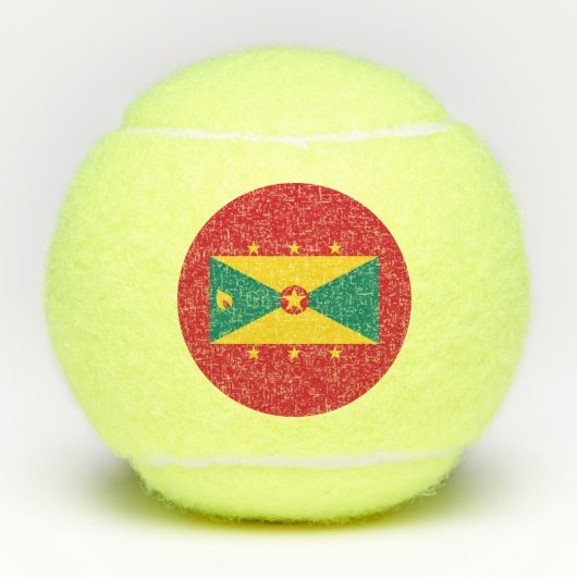 Vlag van Grenada Tennisballen (Voorkant)