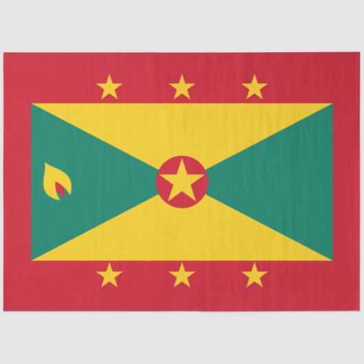 Vlag van Grenada Tissuepapier (Voorkant)