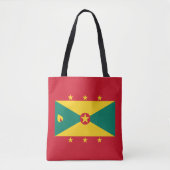 Vlag van Grenada Tote Bag (Voorkant)