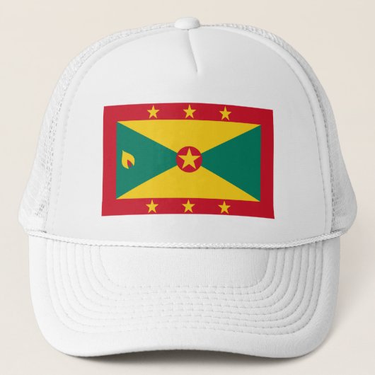 Vlag van Grenada Trucker Pet (Voorkant)