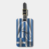 Vlag van Griekenland Bagagelabel (Voorkant verticaal)