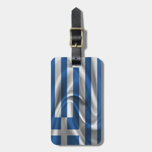 Vlag van Griekenland Bagagelabel (Voorkant verticaal)