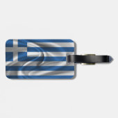 Vlag van Griekenland Bagagelabel (Achterkant horizontaal)