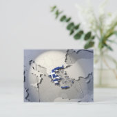 Vlag van Griekenland Briefkaart (Staand voorkant)