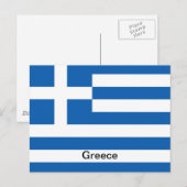 Vlag van Griekenland Briefkaart (Voorkant / Achterkant)