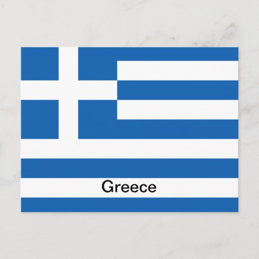 Vlag van Griekenland Briefkaart (Voorkant)