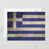  vlag van Griekenland Briefkaart (Voorkant / Achterkant)