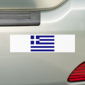 Vlag van Griekenland Bumpersticker (Op auto)
