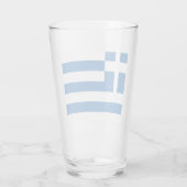 Vlag van Griekenland Glas (Achterkant)