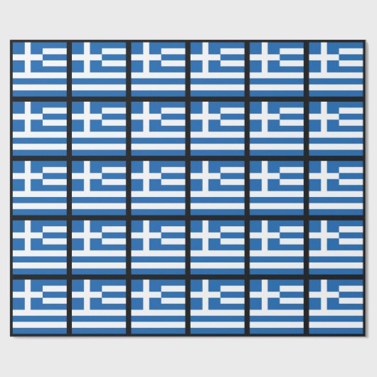 Vlag van Griekenland, Grieks Cadeaupapier (Vlak)