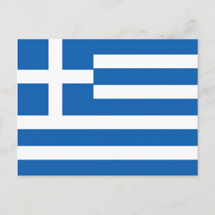 Vlag van Griekenland Griekse Vlag Briefkaart