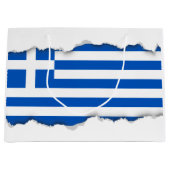 Vlag van Griekenland Groot Cadeauzakje (Voorkant)