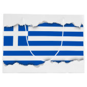 Vlag van Griekenland Groot Cadeauzakje (Achterkant)