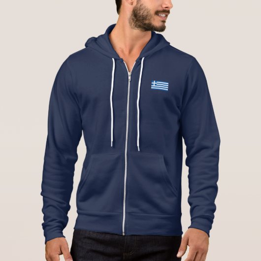 Vlag van Griekenland Hoodie (Voorkant)