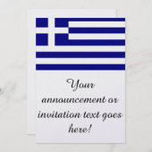 Vlag van Griekenland Kaart (Voorkant / Achterkant)