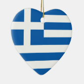 Vlag van Griekenland Keramisch Ornament (Rechts)
