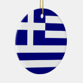 Vlag van Griekenland Keramisch Ornament (Rechts)