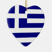 Vlag van Griekenland Keramisch Ornament (Rechts)