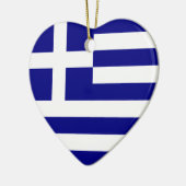 Vlag van Griekenland Keramisch Ornament (Links)