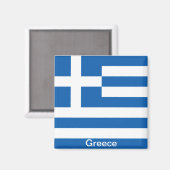 Vlag van Griekenland Magneet (Voorkant / Achterkant)