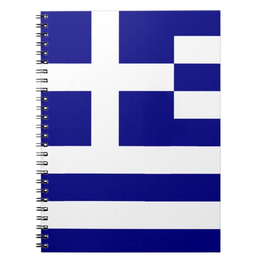 Vlag van Griekenland Notitieboek (Voorkant)