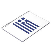 Vlag van Griekenland Notitieboek (Linkerzijde)
