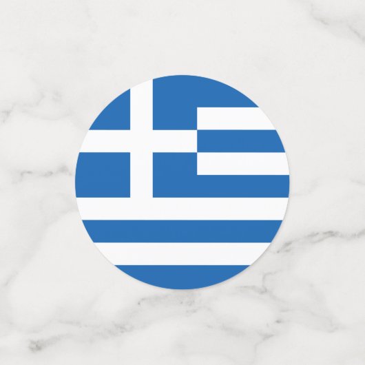 Vlag van Griekenland op Confetti (Kleine voorkant)