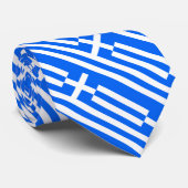 Vlag van Griekenland op maat betegeld ontwerp Stropdas (Opgerold)