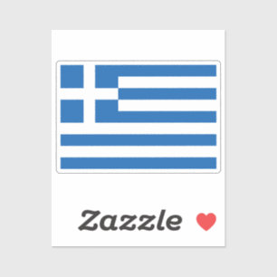 Vlag van Griekenland op maat gesneden Sticker