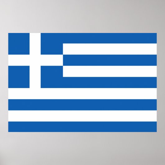 Vlag van Griekenland Poster (Voorkant)