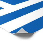 Vlag van Griekenland Poster (Hoek)