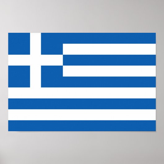 Vlag van Griekenland Poster (Voorkant)
