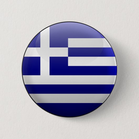 Vlag van Griekenland Ronde Button 5,7 Cm (Voorkant)