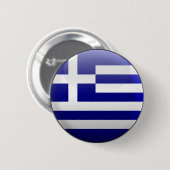 Vlag van Griekenland Ronde Button 5,7 Cm (Voorkant /achterkant)