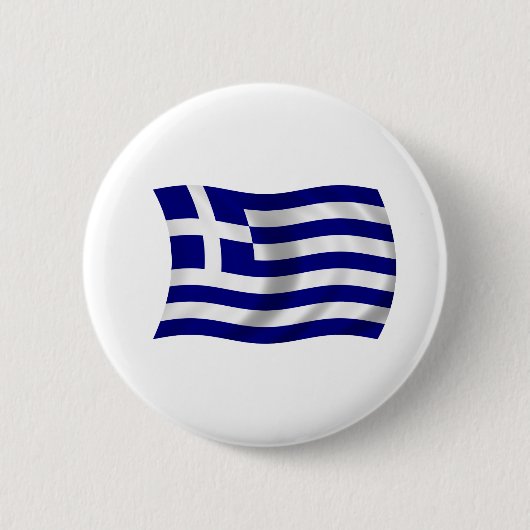 Vlag van Griekenland Ronde Button 5,7 Cm (Voorkant)