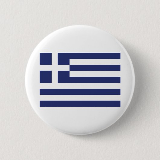 Vlag van Griekenland Ronde Button 5,7 Cm (Voorkant)