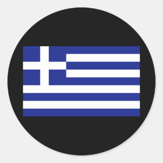Vlag van Griekenland Ronde Sticker