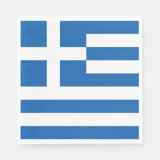 Vlag van Griekenland Servet (Voorkant)