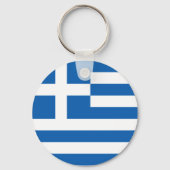 Vlag van Griekenland Sleutelhanger (Voorkant)