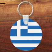 Vlag van Griekenland Sleutelhanger (Voorkant)