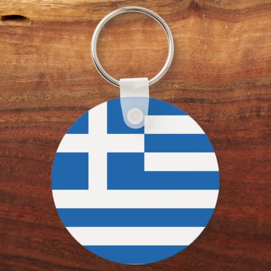 Vlag van Griekenland Sleutelhanger (Voorkant)