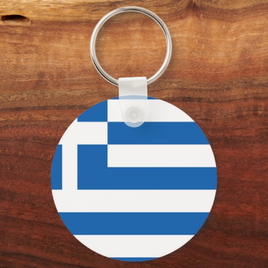 Vlag van Griekenland Sleutelhanger (Voorkant)