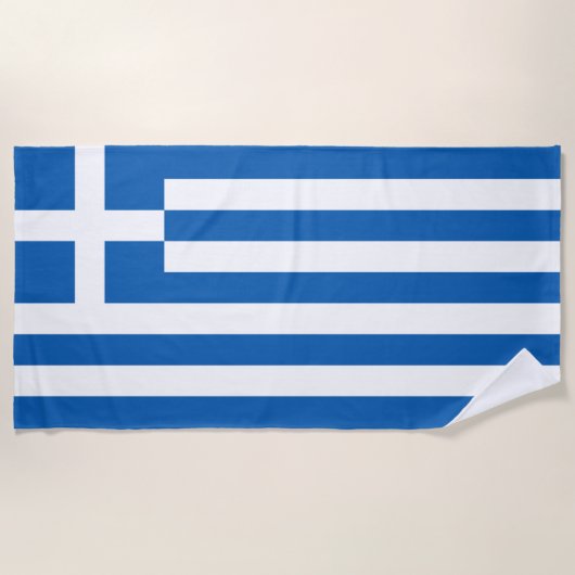 Vlag van Griekenland Strandlaken (Voorkant)
