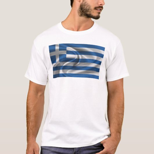 Vlag van Griekenland T-shirt (Voorkant)