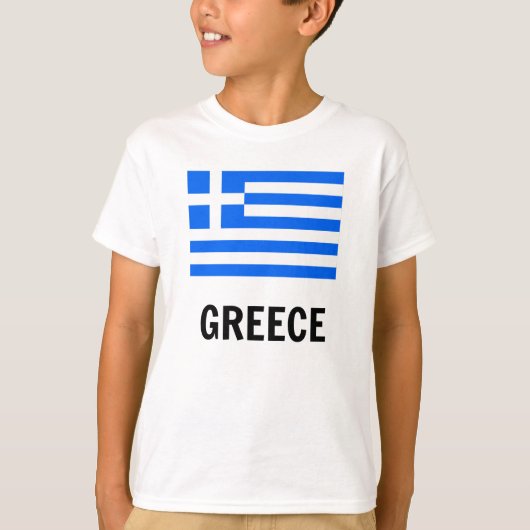 Vlag van Griekenland T-shirt (Voorkant)
