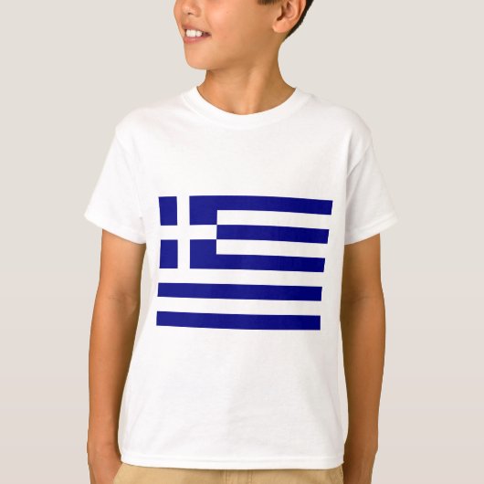 Vlag van Griekenland T-shirt (Voorkant)