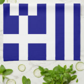 Vlag van Griekenland Theedoek (Gevouwen)