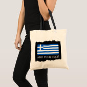 Vlag van Griekenland Tote Bag (Voorkant (product))